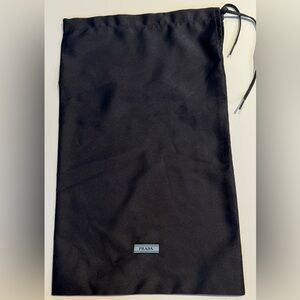 Prada Black Satin Drawstring Dust Bag 14” x 8.5”